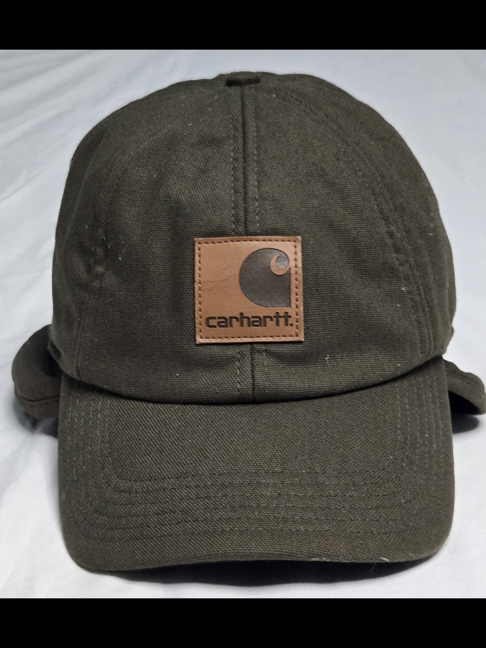 Carhartt Men's Olive Green hat with ear flaps